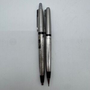 Vintage Parker Sterling Silver Pen and Pencil Set Made in USA Mountain R Logo